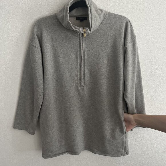J. Crew Half Zip Oversized Sweater - Picture 3 of 6